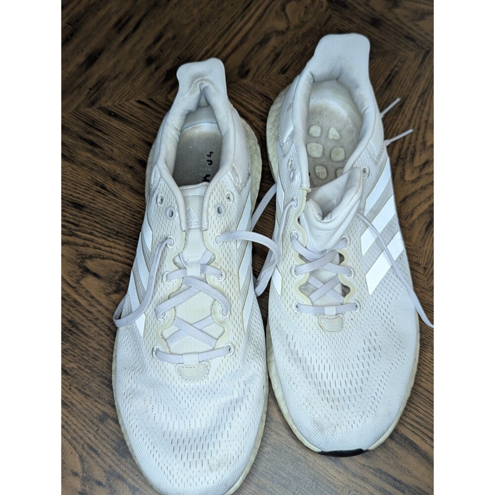 Adidas PUREBOOST 21 Shoes Mens 13 Cloud White Dash Grey Mesh Sneakers GY5094